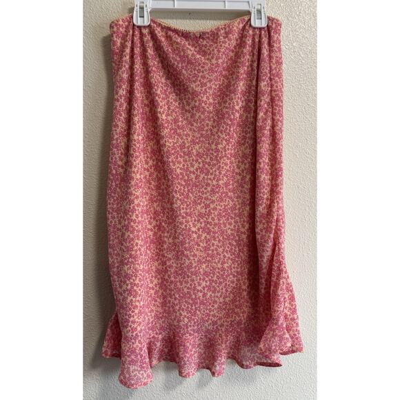 Wild Fable Dresses & Skirts - Wild Fable Women’s Sz M Midi Skirt Pink Coquette fairy cottagecore Girlhood Y2K
